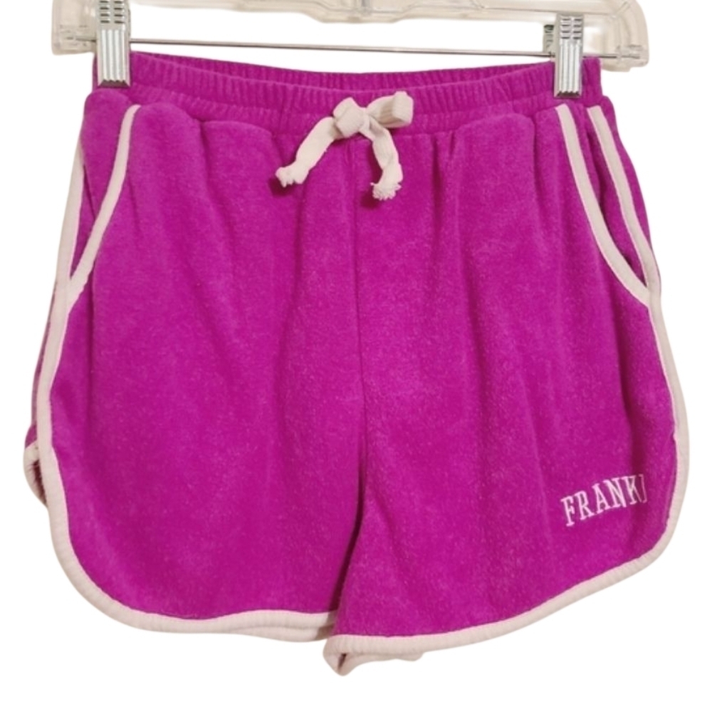 Franki for Francesca's | Fuchsia Pink Terry Cloth Athleisure Shorts (Size 10)